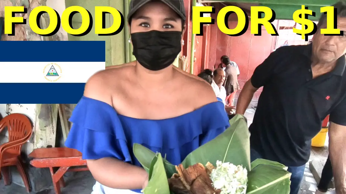 One Dollar Street Food Nicaragua - Woman with Vigoron