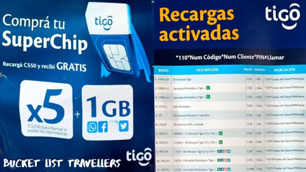 Tigo Mobile Phone Plans Nicaragua