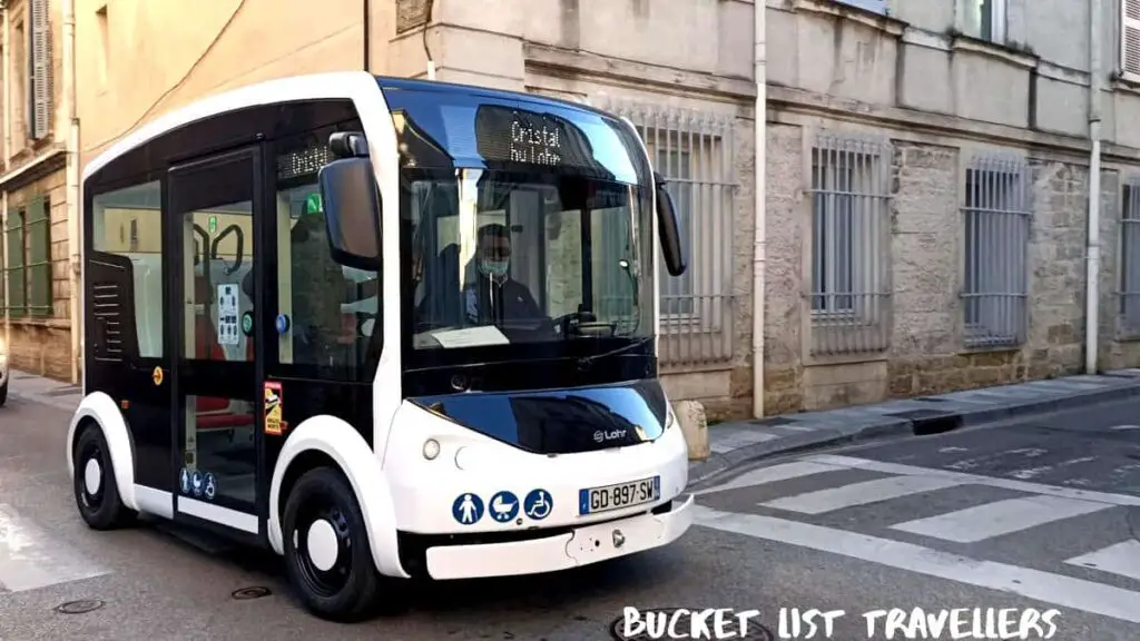 Baladine Navette Avignon France, Electric Vehicle, Public transport France