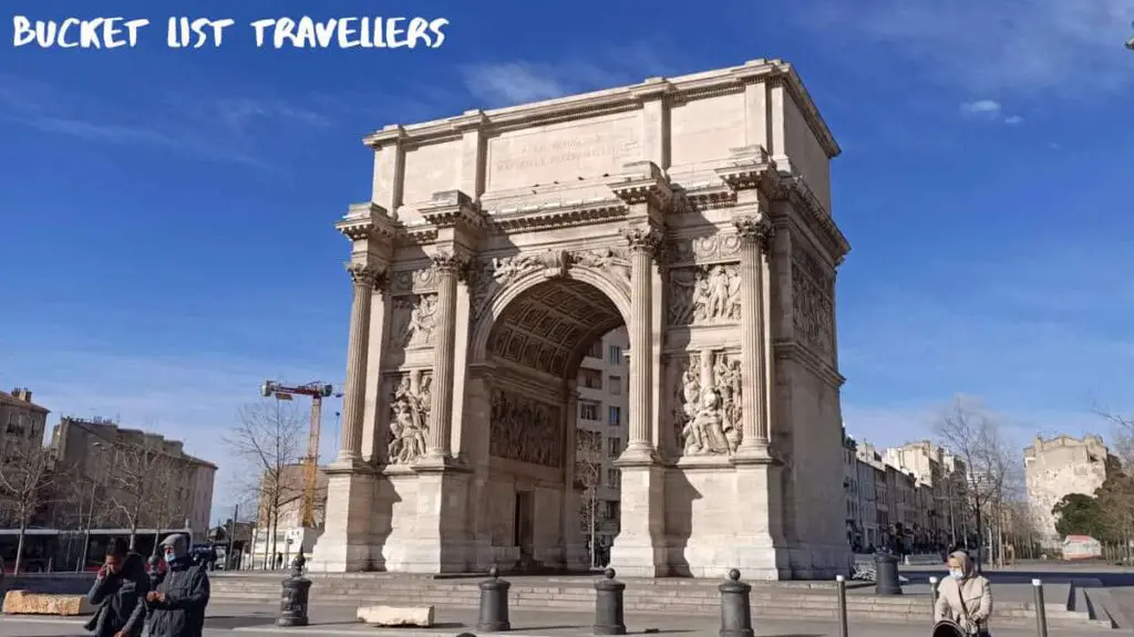 Porte d'Aix Triumphal Arch Marseille France