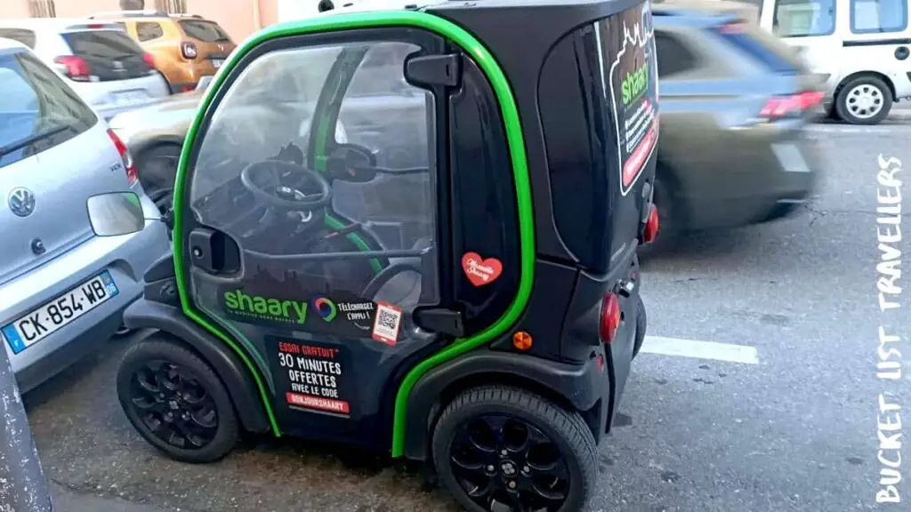 Shaary Small Electric Car Share Marseille France