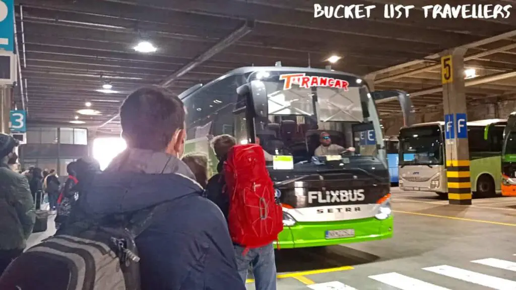 FlixBus from Trieste Italy to Ljubljana Slovenia