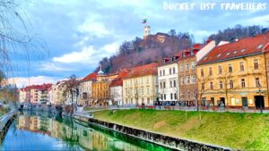 Ljubljanica River and Ljubljana Castle