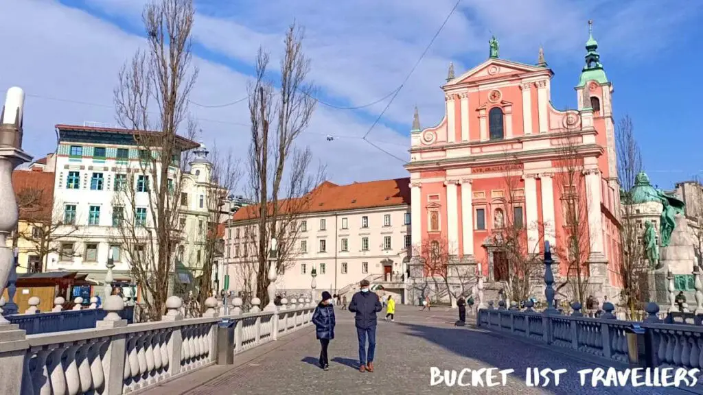 Tromostovje Bridge Ljubljana Slovenia