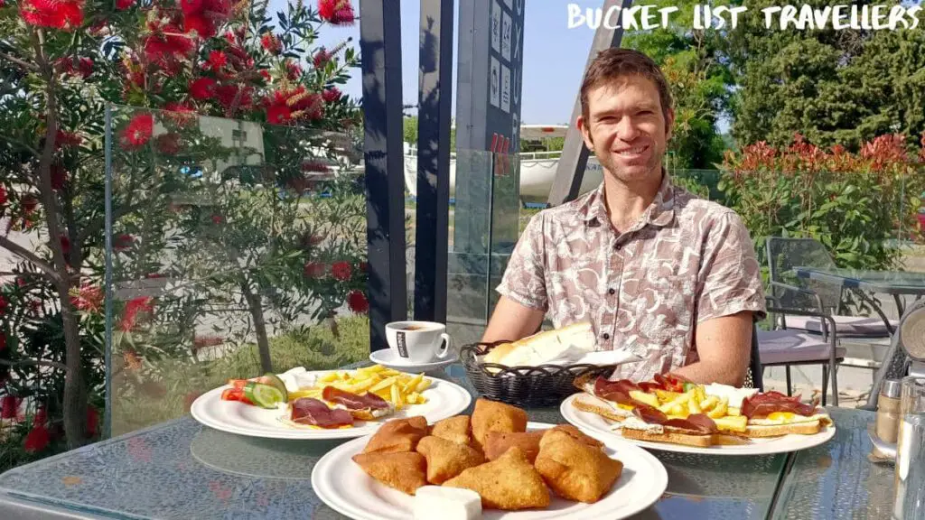 Breakfast at Lounge Bar Restoran Domino Ulcinj Montenegro