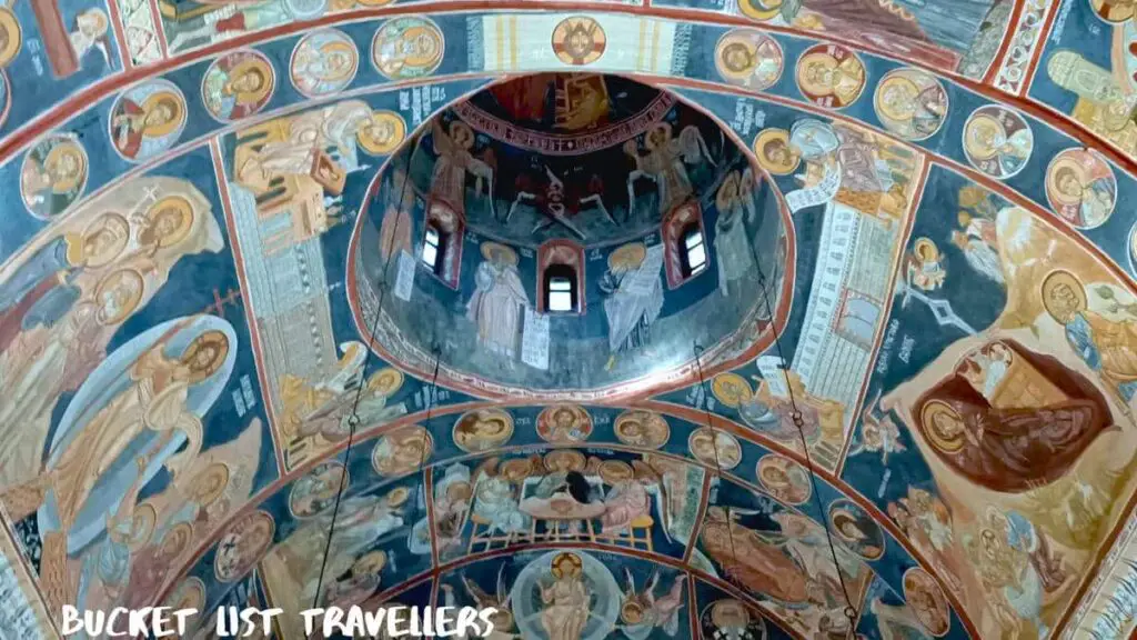 Painted Ceiling of Crkva Svetog Nikole Ulcinj Montenegro