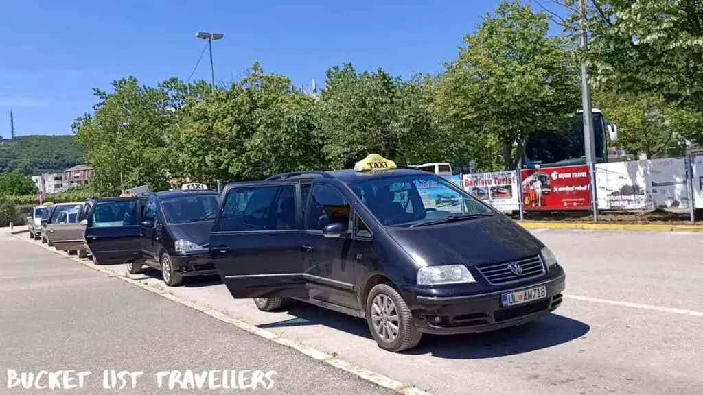 Taxi Rank Ulcinj Bus Station Montenegro