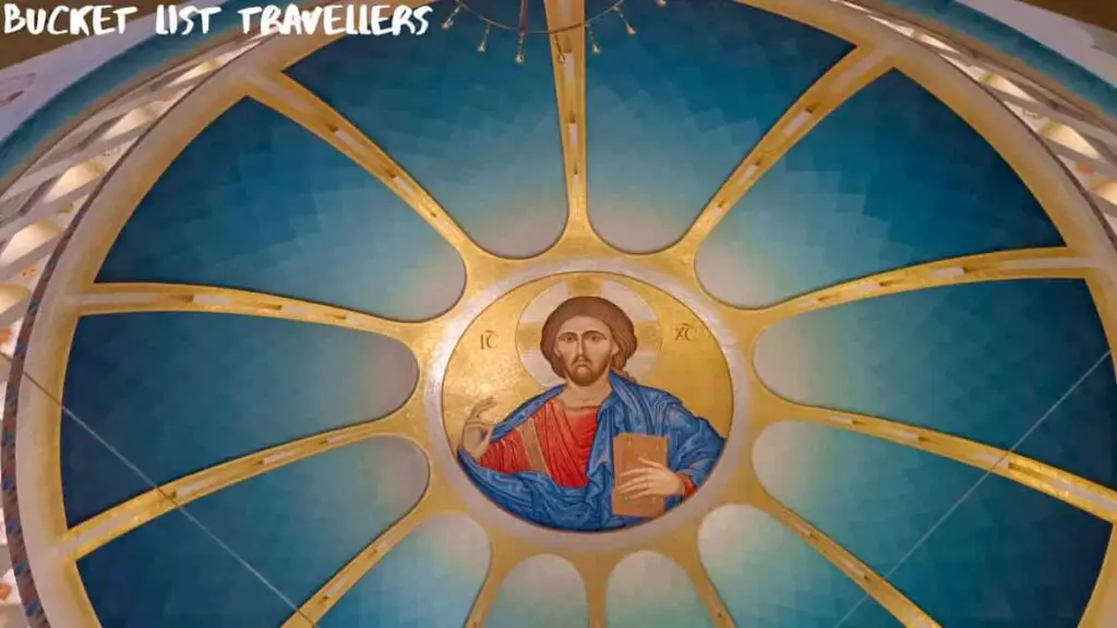 Ceiling of Resurrection of Christ Orthodox Cathedral Tirana Albania