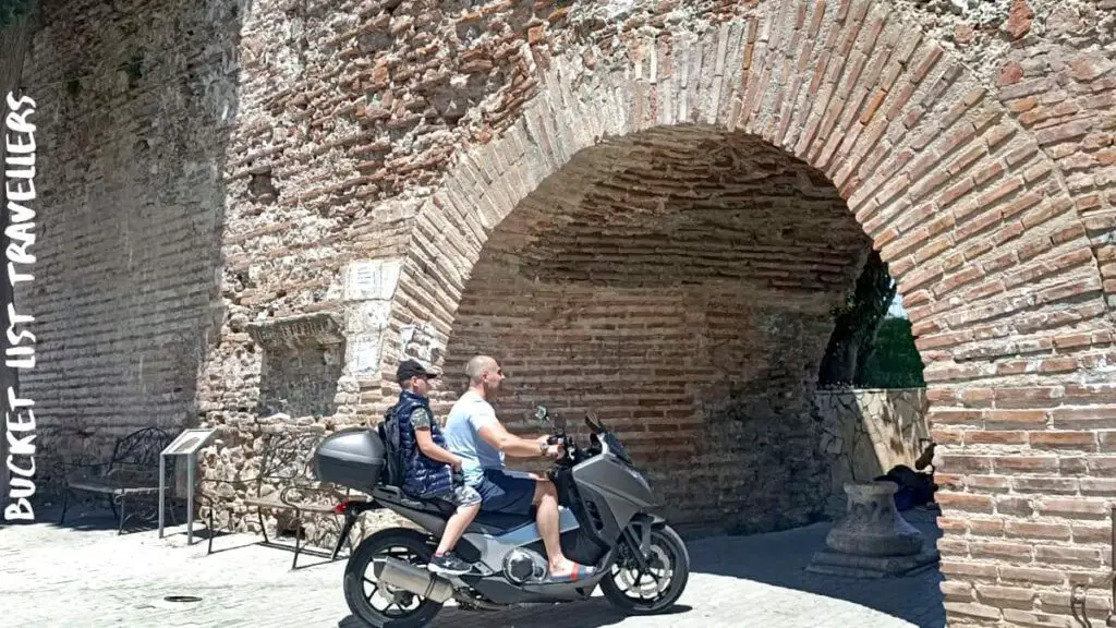 Motorcycle Near City of Durres Albania