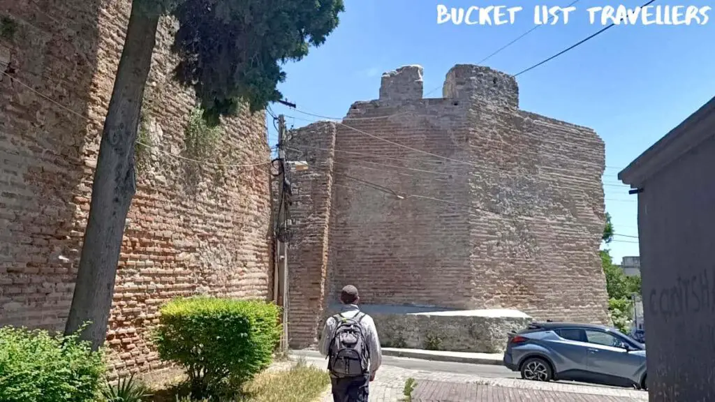 City walls of Durres Albania