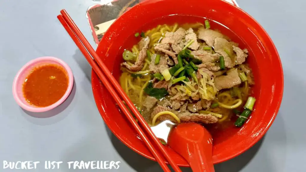 Beef Noodle Soup from Hong Kee Beef Noodle - Amoy Street Food Centre Hawker Centre Singapore