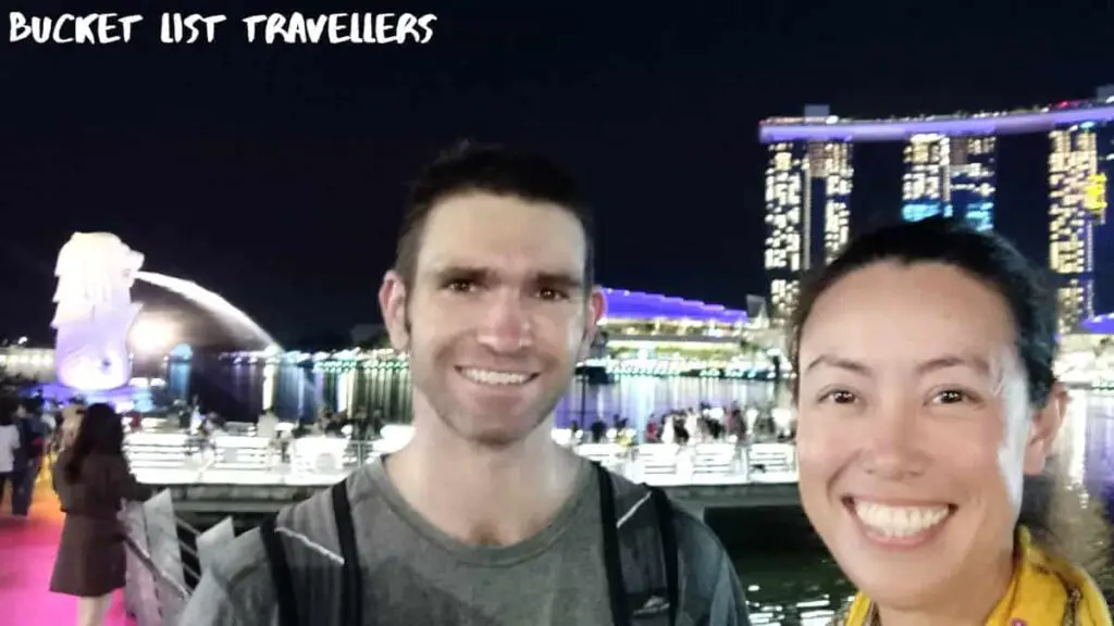 Bucket List Travellers at Marina Bay Waterfront Promenade Singapore