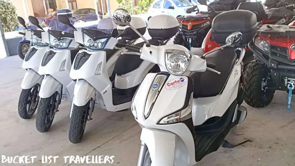 Scooters Vehicle Hire Corfu Greece