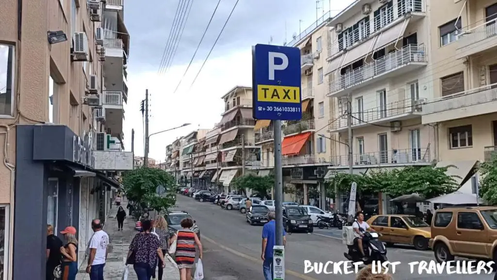 Taxi Stand Corfu Greece