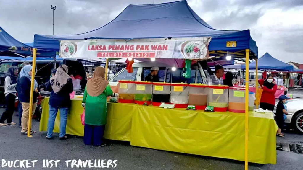Laksa Stall-Tanjung Gemuk Night Food Market Malaysia