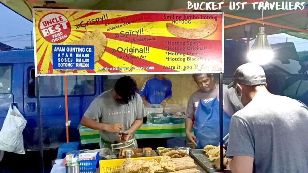 Uncle Best Fried Chicken-Tanjung Gemuk Night Food Market Malaysia