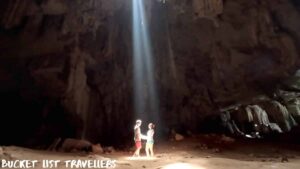 Couple at God Light Gua Keris Cave Kompleks Gua Ikan Dabong Malaysia