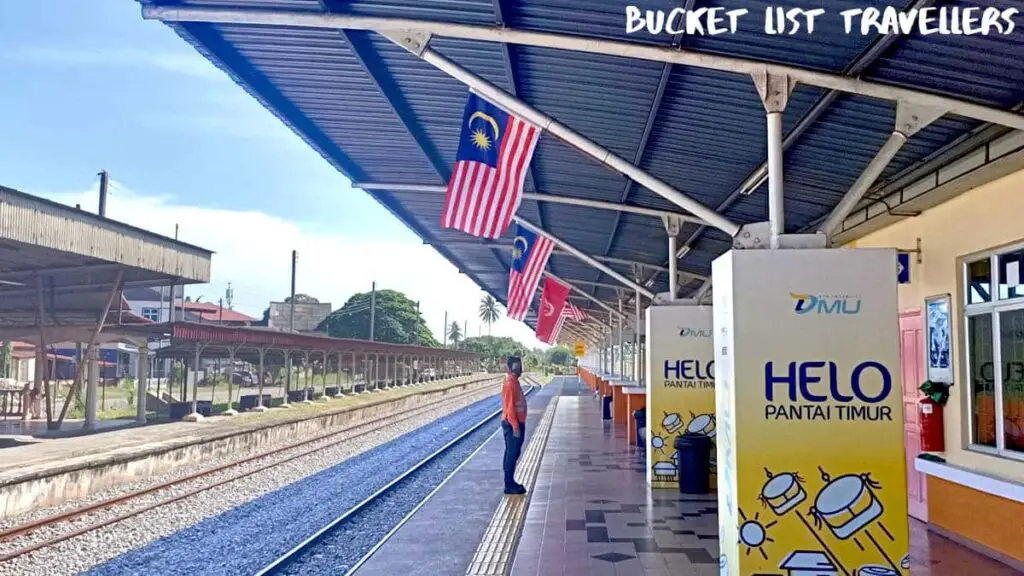 Malaysian Flags - Wakaf Bharu Train Station Malaysia
