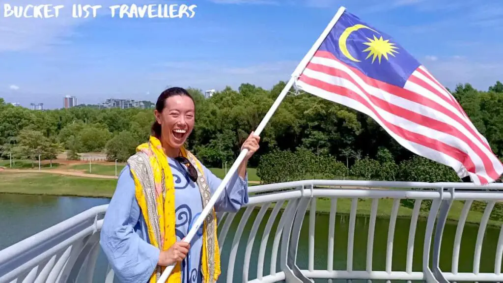 Malaysian Flag - Seri Saujana Bridge Malaysia