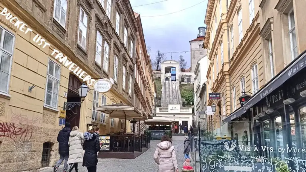 Funicular - Lower Town Zagreb Croatia