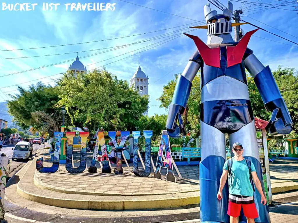Juayua Robot Statue El Salvador