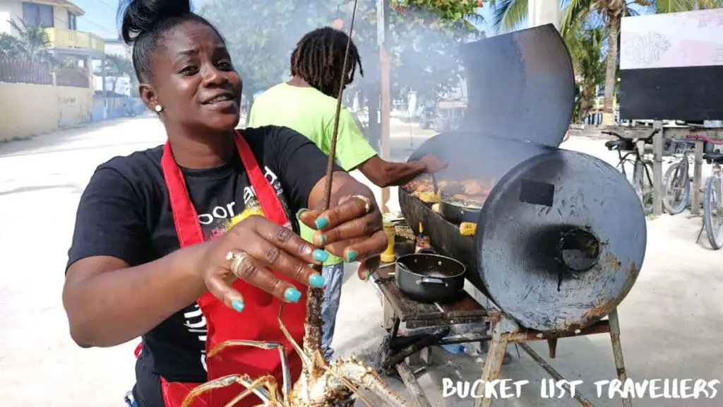 Lobster-Go Slow Grill Caye Caulker Belize