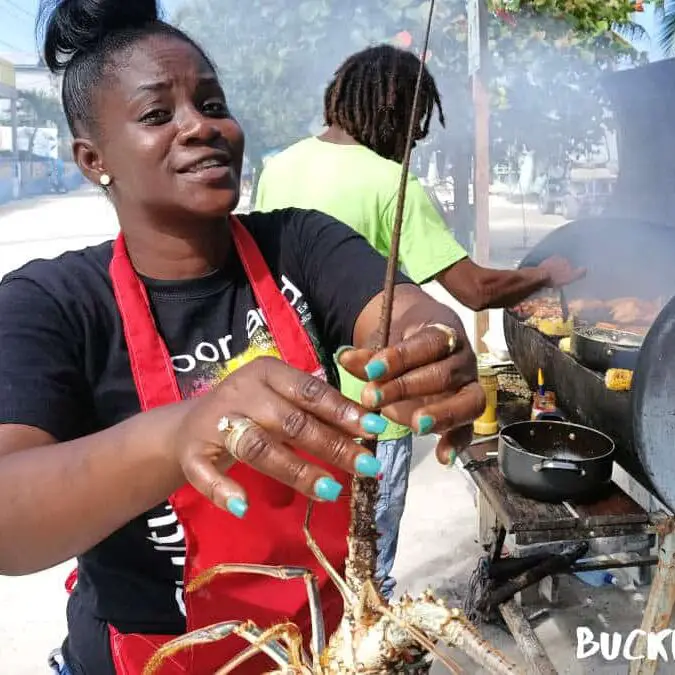 Lobster-Go Slow Grill Caye Caulker Belize