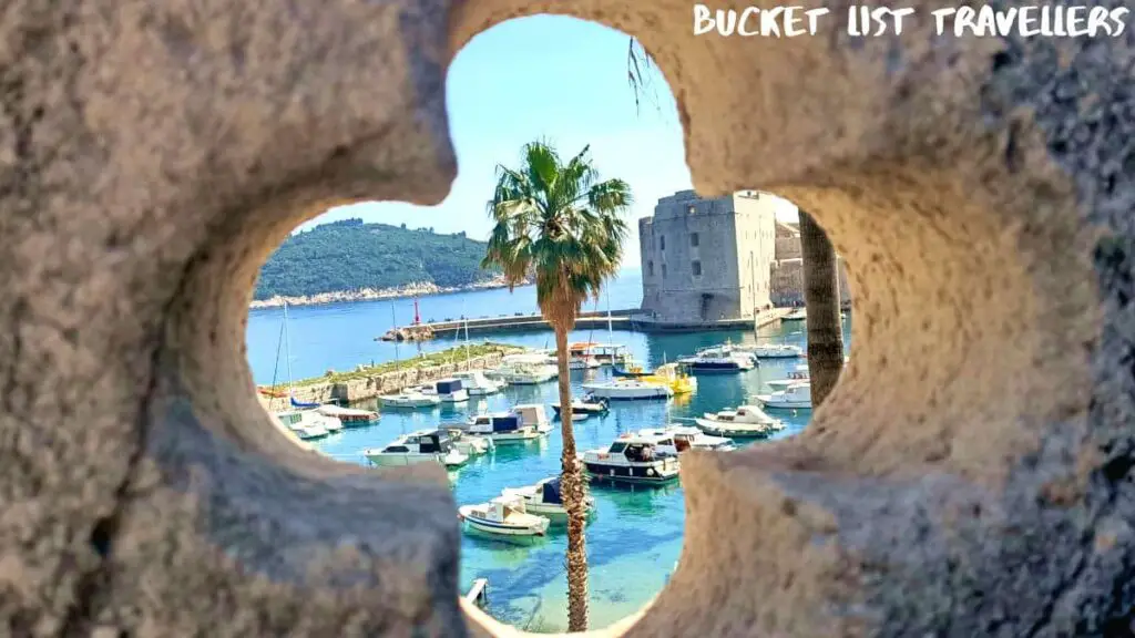Old Port View Through Ploče Gate Dubrovnik Croatia
