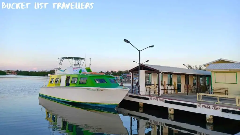 San Pedro Ferry Wharf Belize