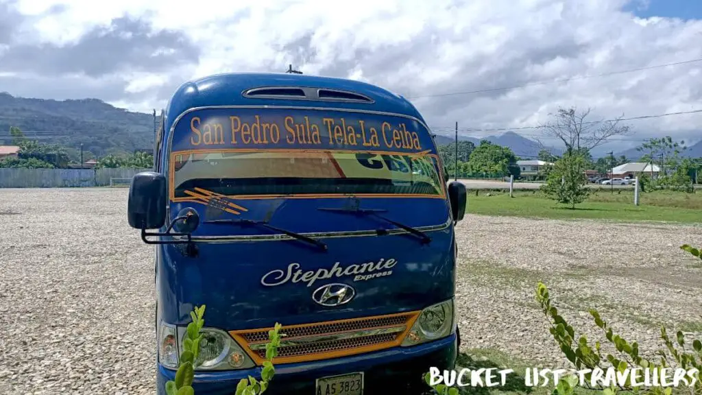 Stephanie Bus from La Ceiba to San Pedro Sula Honduras