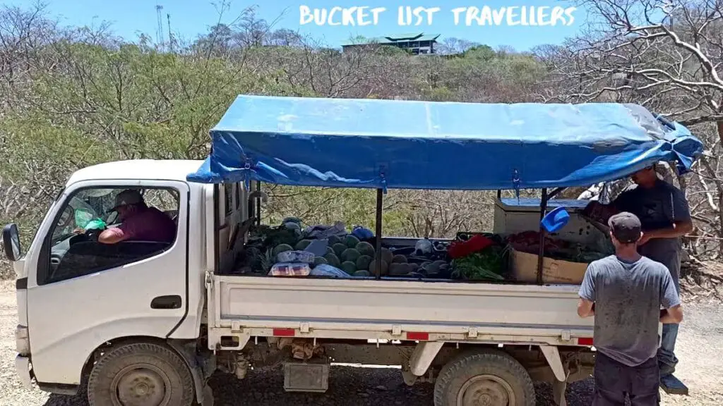 Vegetable Truck at Playa Maderas San Juan del Sur Nicaragua