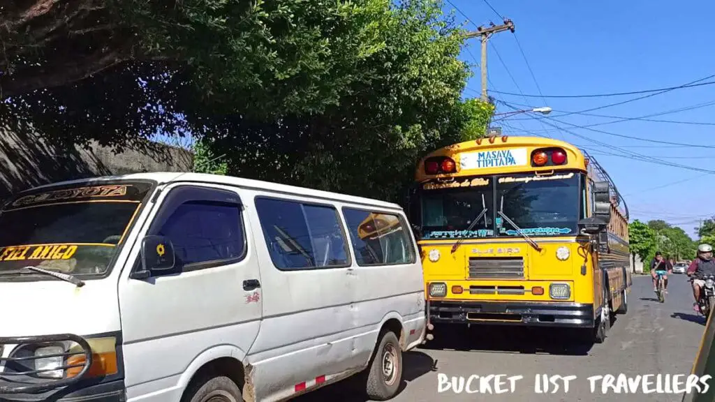 Microbus and Bus-Masaya Nicaragua