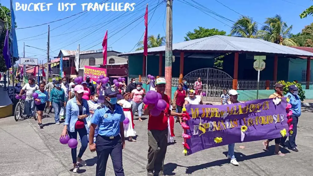 Women's March Moyogalpa Ometepe Island Nicaragua