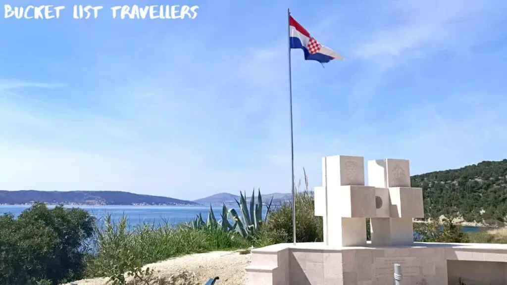 Croatian Flag at Park Šuma Marjan Split Croatia