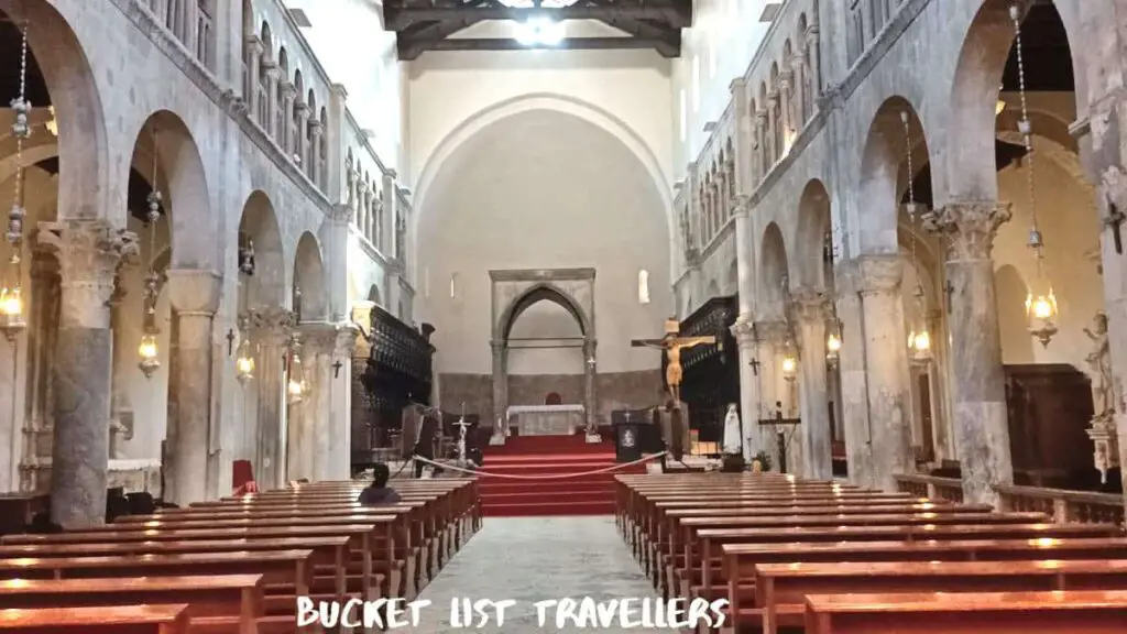 Inside Cathedral of St Anastasia Zadar Croatia