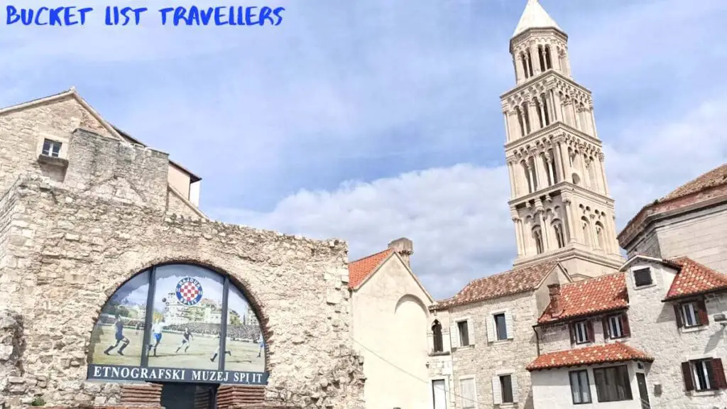 Split Ethnographic Museum and Saint Domnius Bell Tower Split Croatia
