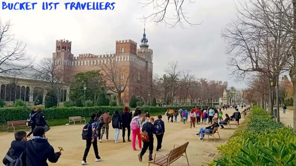 Parc de la Ciutadella Barcelona Spain - Walking Path