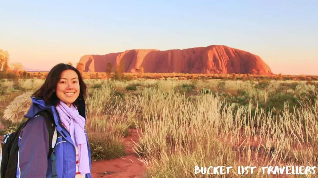 Woman at Uluru Northern Territory Australia